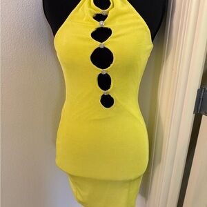 Ohpolly Halter neon Cutout dress 6